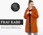 Preview: FRAU KARO • gefütterter Parka, PAPIERSCHNITT